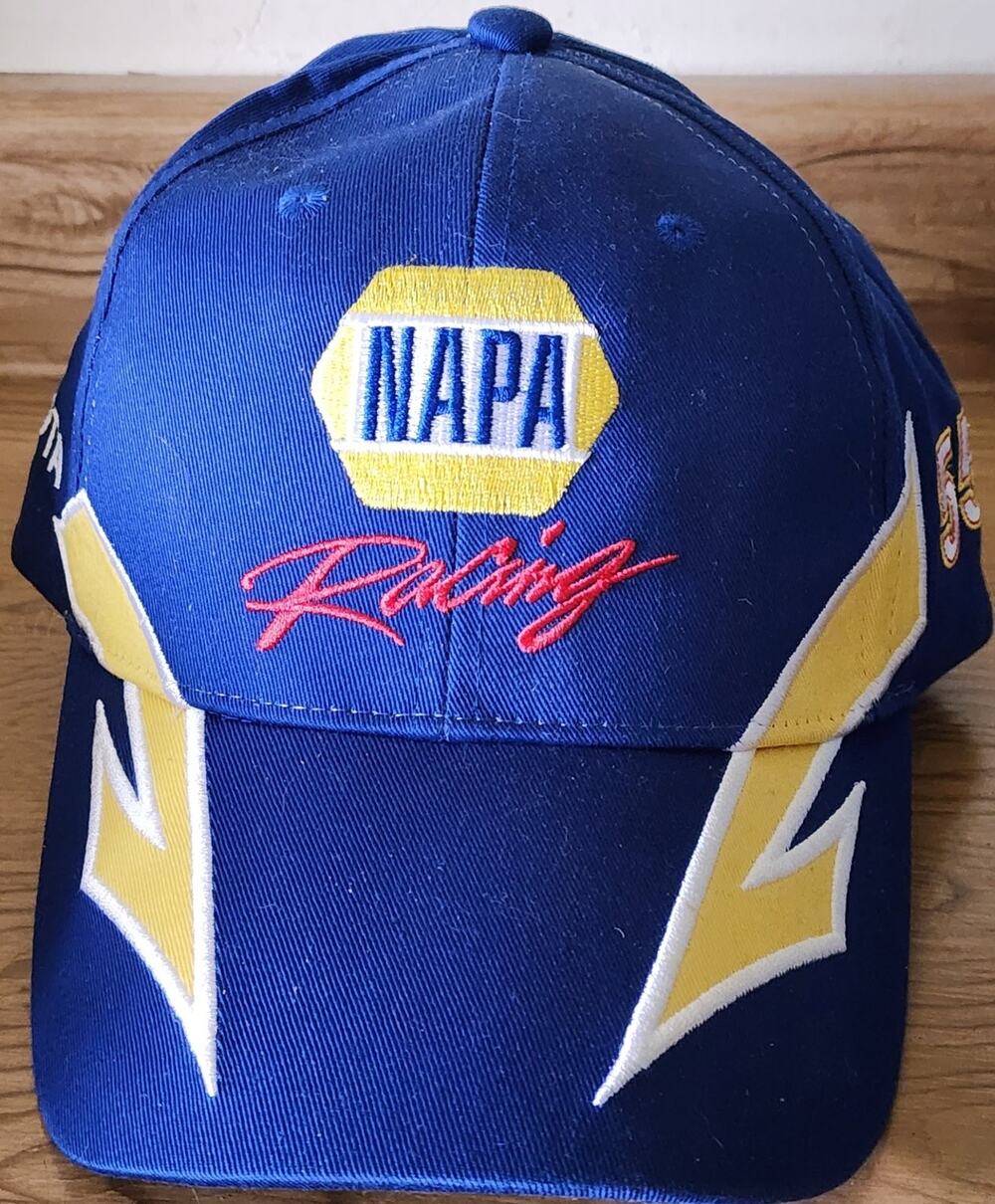 NAPA Racing Michael Waltrip #55 Toyota Baseball Cap Men's Adjustable Blue Yellow